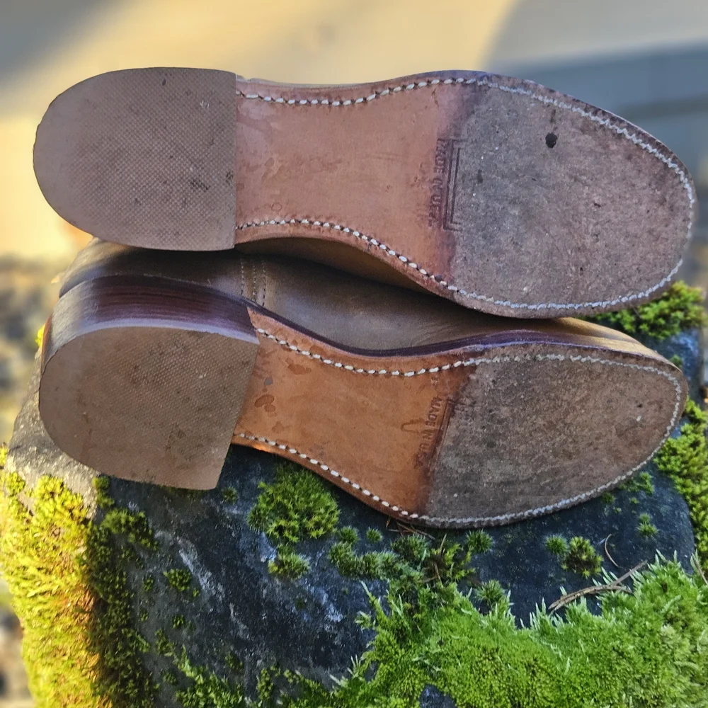 Frye Tan Leather Heeled Boots - Picture 8 of 10